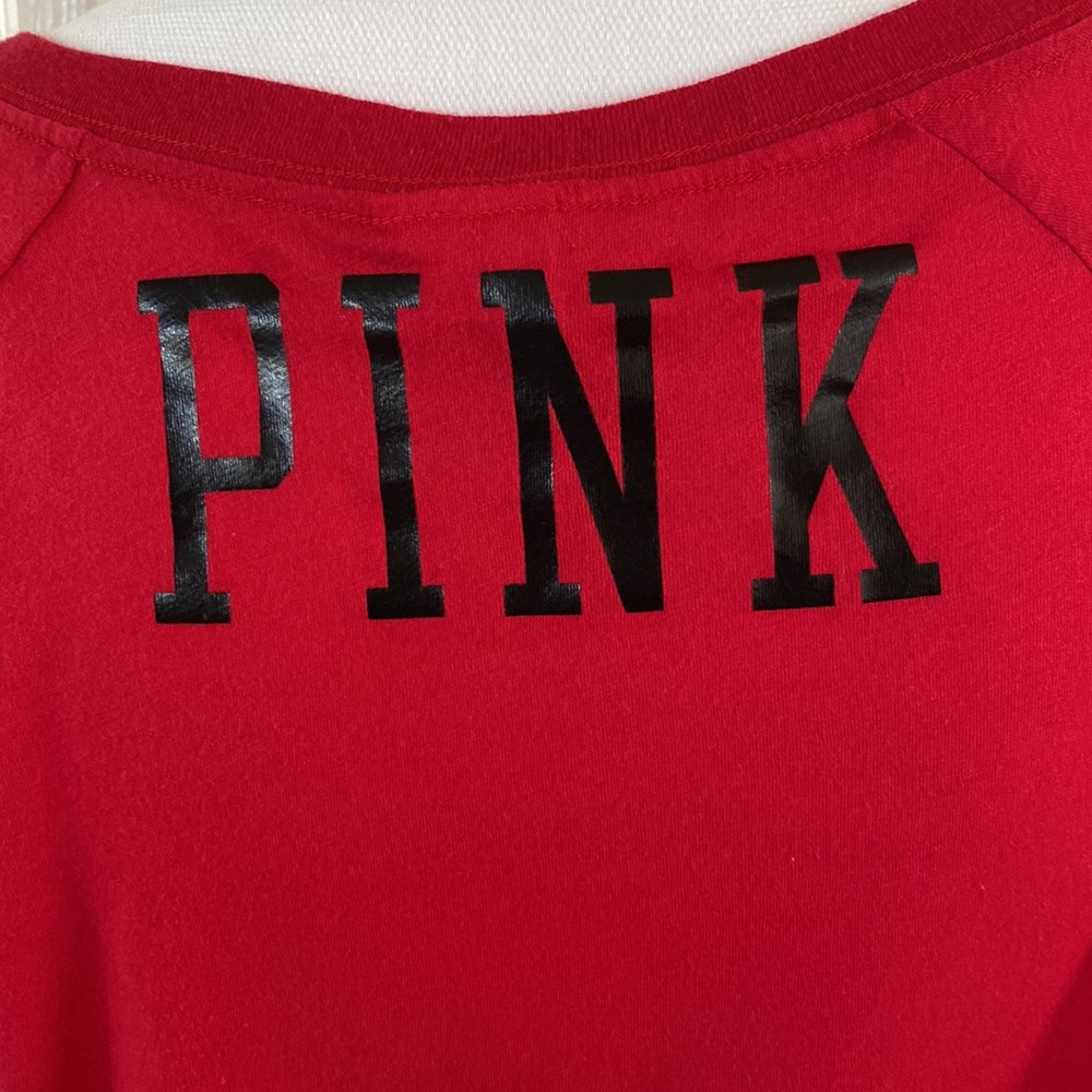 EUC Atlanta Falcons long sleeve PINK Victoria’s Secret t-shirt